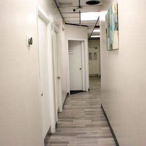 The hallway in Emmaus Healthcare