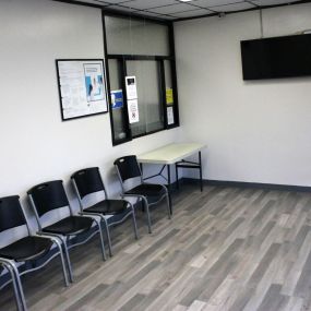 The waiting room at Emmaus Healthcare