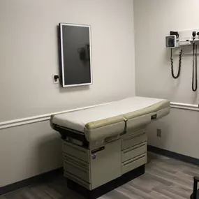 The exam room in Emmaus Healthcare