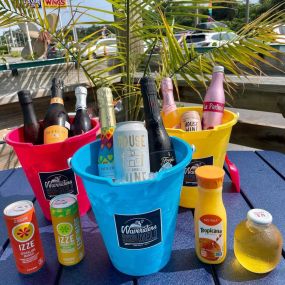 Mimosa Buckets available in 3 different flavor options.