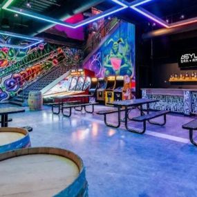 Are you looking for a night out in Las Vegas? Look no further than the newly established Asylum Bar + Arcade.