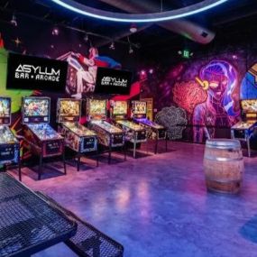 Asylum Bar + Arcade offers fun and games for the whole family.