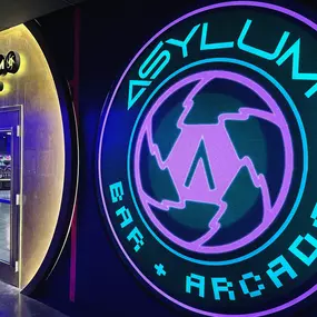 Asylum Arcade + Bar inside AREA15.