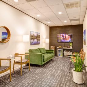 Cozy Patient Waiting Area At Spicewood Dental