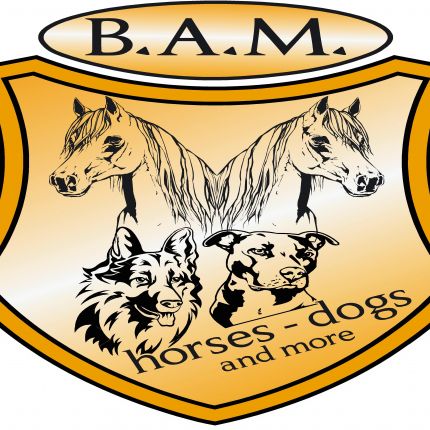 Logotyp från B.A.M. horses-dogs and more