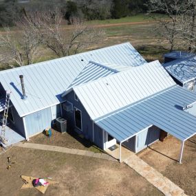 24 Gauge Standing Seam Galvalume Metal Roof Replacement.