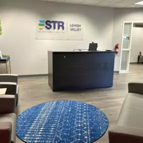 STR Behavioral Health Lehigh Valley: The front lobby at our mental health and addiction outpatient treatment center.