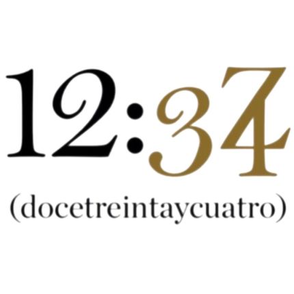 Logotipo de Zapatería Doce Treinta y Cuatro 12:34