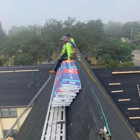 We’re hanging around safely to address all of your roofing needs and concerns.
