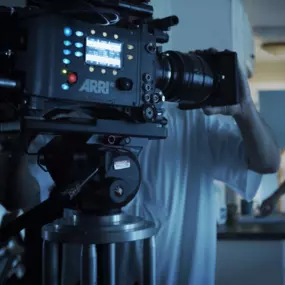 Sapien Designs' Multimedia Studios professional equipment featuring high-end ARRI camera setup, highlighting our quality production capabilities.