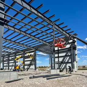 Modern steel-frame industrial building in Thornton, ID, completed by Steel Concepts, Inc. We build durable, multi-use facilities. Contact us today