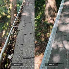 Cleaned and sealed the gutter and installed Mastershield Gutter Protection