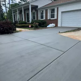 Concrete driveway