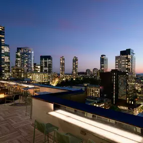 Photo of exterior and view from ALTITUDE Sky Lounge Seattle