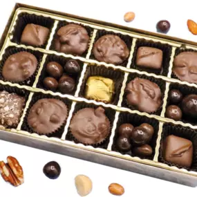 Florence's assorted sugar-free chocolates. Shown is the 15-piece box of sugar-free chocolates.