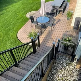 Finished Deck Stairs