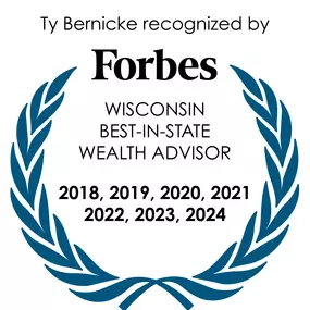 Ty Bernicke Forbes Wisconsin Best-In-State Wealth Advisor Award 2024