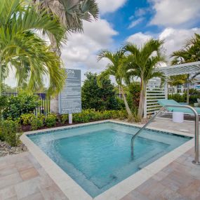 Heated Spa at Everly Luxury Apartments in Naples FL