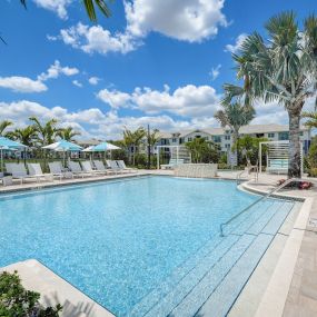 Heated Swimming Pool at Everly Luxury Apartments in Naples FL