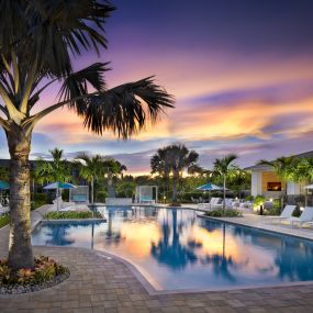 Resort-Style Heated Pool at Everly Luxury Apartments in Naples FL