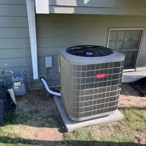 Condenser at residential location