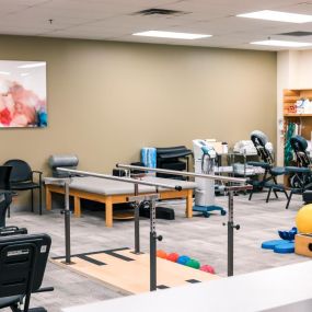 Physical therapy exercise room