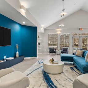 Clubhouse seating area at Autumn Woods Affordable Apartments in Bladensburg, MD