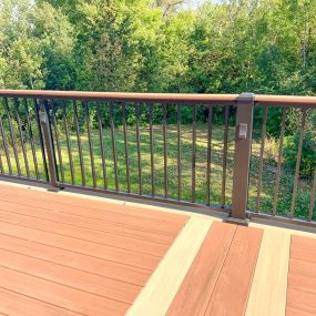 This new deck is the perfect place to view your oasis from
