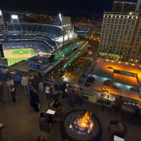 View overlooking Petco Park from ALTITUDE Sky Lounge San Diego