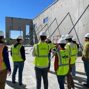 PRA Madison Design Office and UW Students Reviewing Tilt up Construction