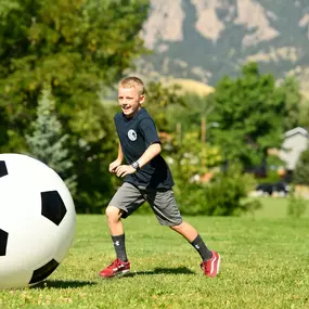 ⚽ Today's challenge to get kids ready for the Olympics: jumbo soccer!

???? Supersize backyard scrimmages with an inflatable soccer ball that will score big family points this summer.
???? It's pumped up fun for parties, park days, or backyard BBQ's.