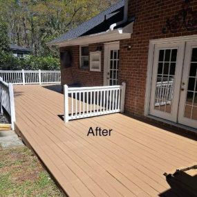 After photo of deck paint job