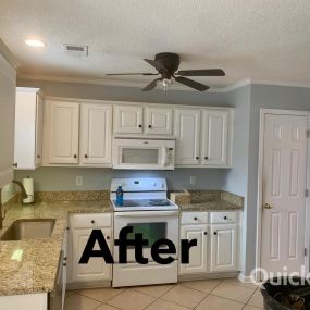 Interior kitchen painting job after