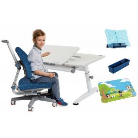 Rostoucí dětská židle Klára II + Rostoucí dětský psací stůl Žolík III