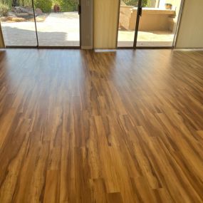 Wood floor cleaning in Scottsdale, Arizona