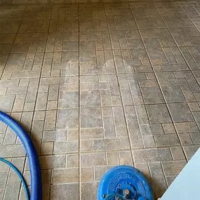 travertine tile and grout cleaning in Scottsdale