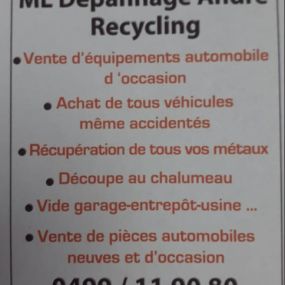 informations de la société ML dépannage André Recycling