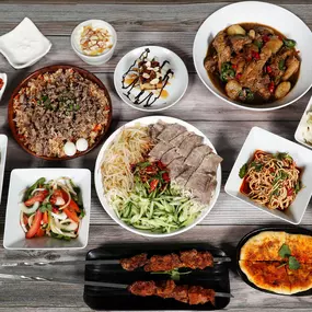 Modern Uyghur Food prepared by Kusan Uyghur Cuisine