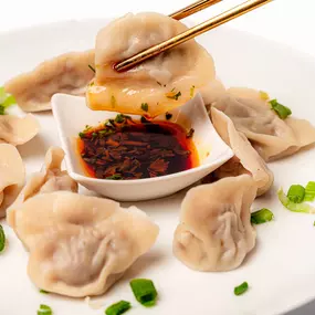 Handcrafted Dumplings - Lamb with Chinese Cabbage at Kusan Uyghur Cuisine San Jose California