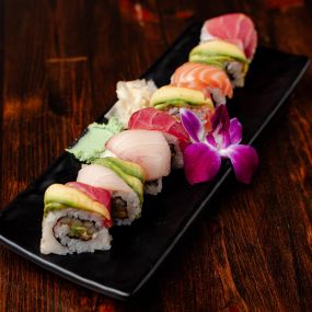 Rainbow Roll at Wakatobi Japanese Grill Hibachi and Sushi