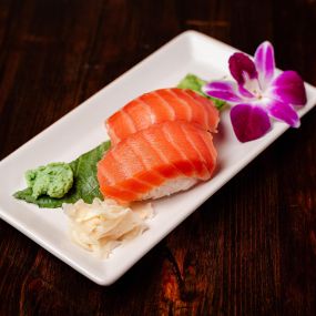 Smoked Salmon Sashimi at Wakatobi Japanese Grill Hibachi and Sushi