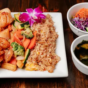 Wakatobi Hibachi Combo Shrimp Scallop With Fried Rice at Wakatobi Japanese Grill Hibachi and Sushi