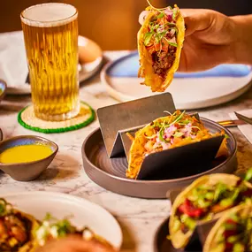 A selection of Mexican small plates and tacos