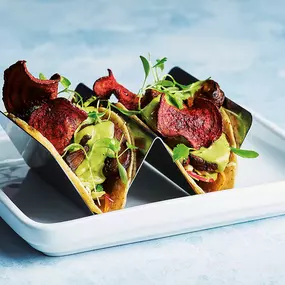 Ancho mushroom tacos