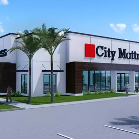 Rendering of City Mattress new store in Cape Coral, Florida.