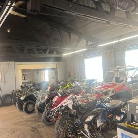 We can order any ATV parts, dirt bike parts and SxS parts needed to get you up and running.
If you are looking for a new ride, we also have used ATVs for sale with the expertise in ATV repairs to back it up. We also sell used side-by-side vehicles and dirt bikes.