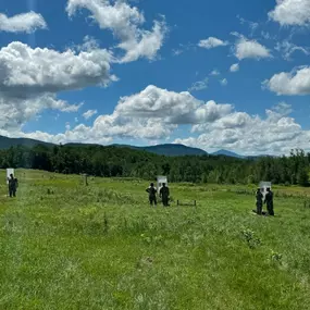 Soldiers of the 40th Army Band are at the Ethan Allen Firing Range zeroing and conducting their individual weapons qualifications.