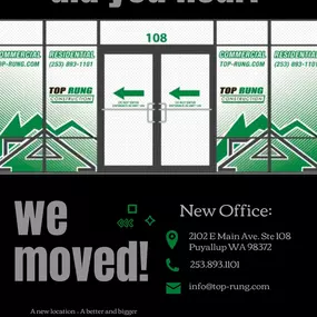 Our Office has moved! We are now located in Puyallup