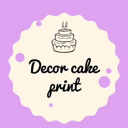 Logotipo de Decor cake print