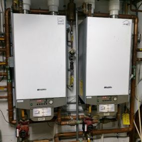 Condensing boiler installation